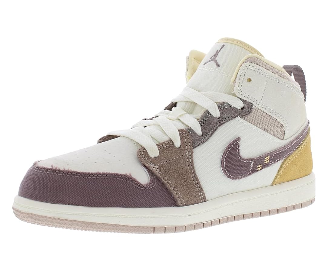 Amazon.com | Nike Jordan 1 Mid SE Craft PS Girls Shoes Size